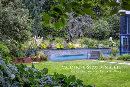 Moderne Staudenbeete